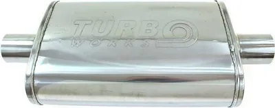 Silenckeri TurboWorks LT 304SS Middle Muffler, 57mm, inoks - 1