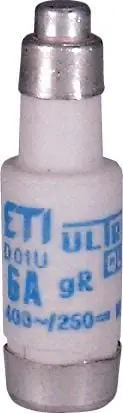 Siguresë Eti-Polam D01UQ6A, 6A gR, 400V, E14, jeshile