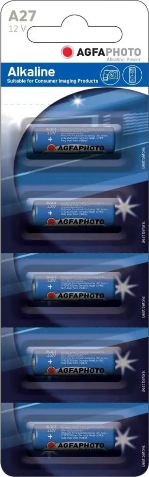 Bateri alkaline Agfa A27, 5 copë