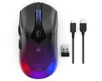 Maus gaming Lenovo Legion M410, 16000 DPI, pa tela dhe me kabllo, i zi
