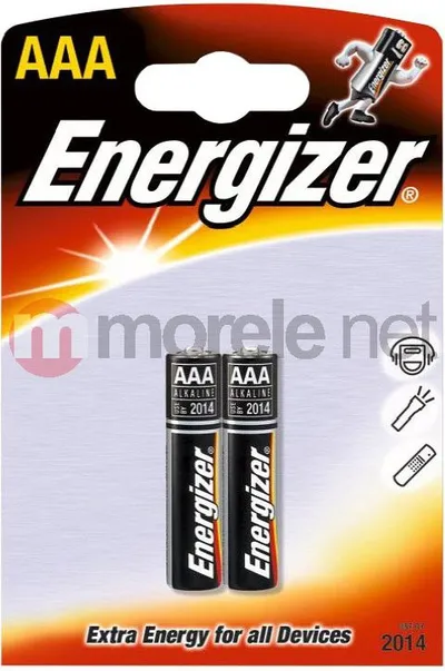 Bateri alkaline Energizer Alkaline Power AAA LR03, paketë 2 copë - 1