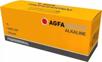 Bateri alkaline AgfaPhoto Professional LR20 D, 1.5V, paketim 10 copë