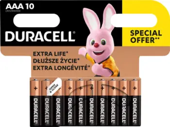 Bateri alkaline Duracell AAA LR03, set 10 copë