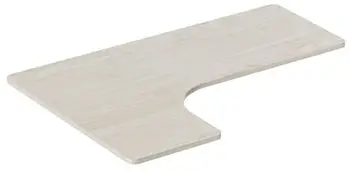 Pllakë qoshe tavoline Powerton ERGO EDGE TOP, 160x110 cm, 2.5 cm trashësi, ngjyrë akacie