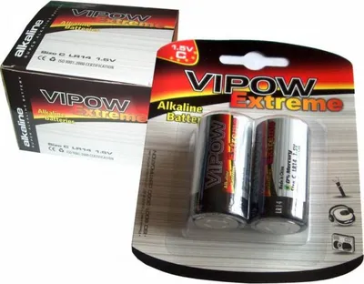 Bateri alkaline Rebel Extreme C R14, 1.5V, set 2 copë - 1