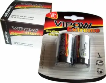 Bateri alkaline Rebel Extreme C R14, 1.5V, set 2 copë