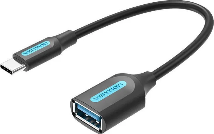 Kabllo OTG Vention USB C 3.1 Gen1 në USB A, 0.15m, PVC, e zezë - 1