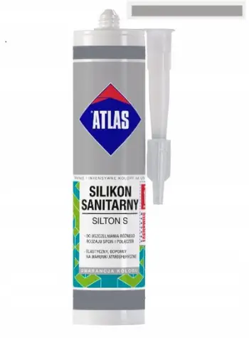 Silikon sanitar Atlas Silton S203, 280 ml, Steel