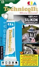 Silikon universal Technicqll S058, ngjitës dhe vulosës, 20ml, i zi