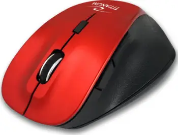 Maus wireless Titanum TM122R Fornax, Bluetooth, 6D, i kuq