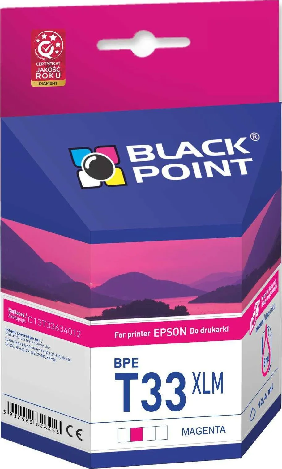 Ngjyrë printeri Black Point BPET33XLM, magenta - 1