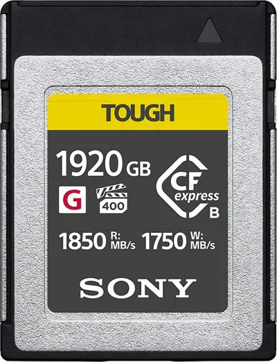 Kartë memorie Sony CEB G1920T, CFexpress Type B, 1920GB, e zezë - 1