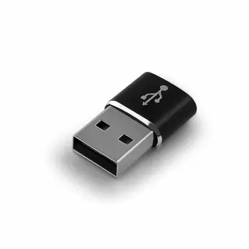 Adapter USB Mocco USB A në USB C, transferim të dhënash, i zi
