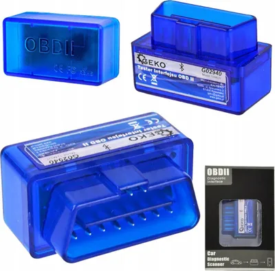 Skanner diagnostikues veture GEKO ELM327, Bluetooth, për Android, blu - 3