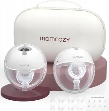 Pompe gjiri Momcozy M5 All in One, set dyshe, e veshshme, e bardhë