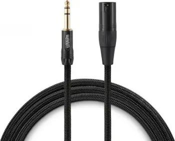 Kabllo audio Warm Audio Premier Prem XLR mashkull në TRS mashkull, 1.8m, i zi