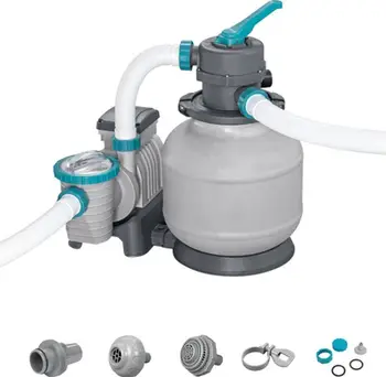 Pompe me filtër rëre për pishina Bestway Flowclear, 8327 L/h, me tuba dhe kapëse