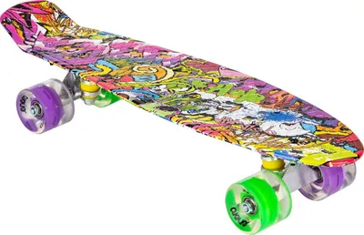 Skateboard plastik Enero, grafiti - 1