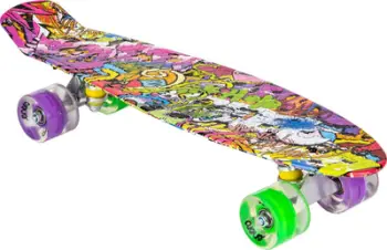 Skateboard plastik Enero, grafiti
