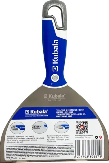 Skreper inox KUBALA, 150mm, kaçavidë kryq PH2, dorez ergonomike