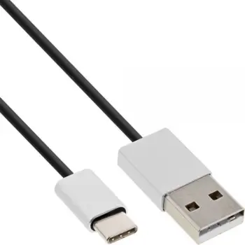 Kabllo USB InLine 35834, USB A në USB C, 1.5 m, i zi