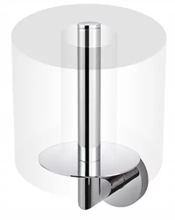Mbajtës rezervë për letër higjienike Stella Classic 07.444, metal, krom