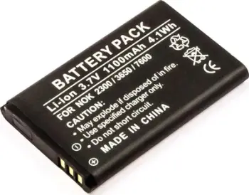 Bateri telefoni CoreParts MBMOBILE1048, 1100mAh, Li ion 3.7V, e zezë