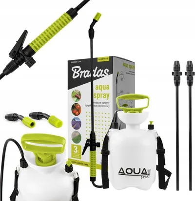 Pompë me presion Aqua Spray Lime, 3L, hinkë e gjerë, jeshile - 5