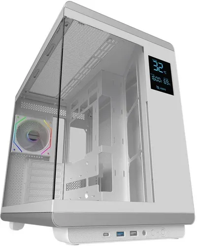 Kasa kompjuteri Azza Draco White, ATX Mid Tower, ARGB, e bardhë - 1