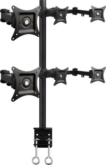 Mbajtëse Art Desktop për 6 monitorë, 13" - 20"
