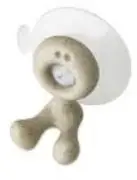 Mbajtëse furçash dhëmbësh Koziol Tommy, me kupë thithëse, organike, e bardhë