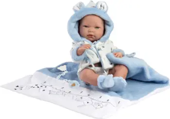 Bebë lodër Llorens Nico, 40cm, trup vinili, për banjo