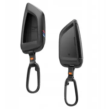 Mbajtëse çelësi BMW Spigen BK100, TPU, me karabiner, e zezë