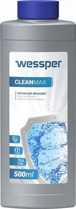 Solucion antigëlqere Wessper CleanMax, universal, 500 ml, për makina kafeje dhe ibrikë elektrikë