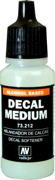 Solucion për dekalë Vallejo Decal Softener Medium, 17ml, transparent