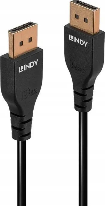 Kabllo DisplayPort LINDY 36463, 3m, audio video, e zezë - 1