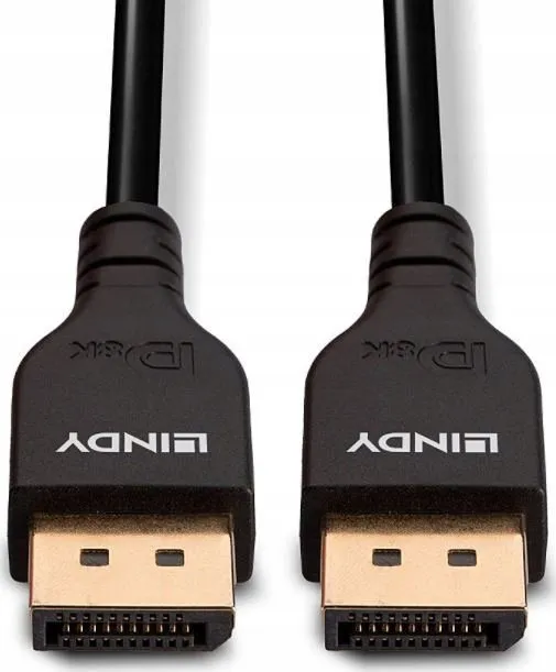 Kabllo DisplayPort LINDY 36463, 3m, audio video, e zezë - 4