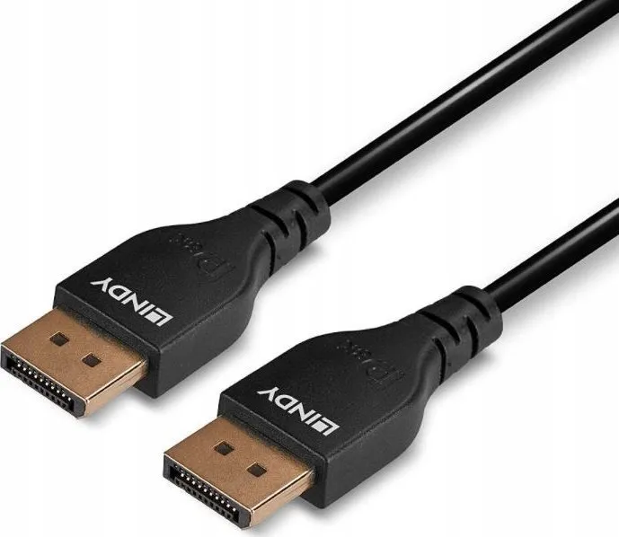 Kabllo DisplayPort LINDY 36463, 3m, audio video, e zezë - 5