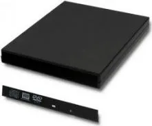 Kuti e jashtme për drive optik Qoltec 51866, SATA 12.7mm, USB 2.0, e zezë - 1