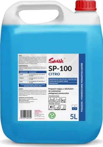 Solucion pastrimi Swish SP-100 Citro Daily Cleaning, 5L, set 4 copë, transparent