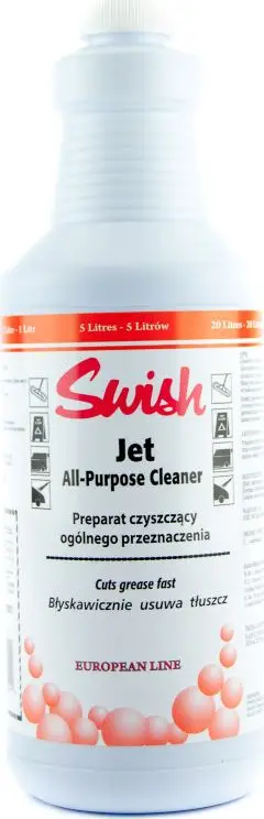 Solucion pastrimi Swish Swish Jet, alkalik për yndyrë dhe vaj, 1L