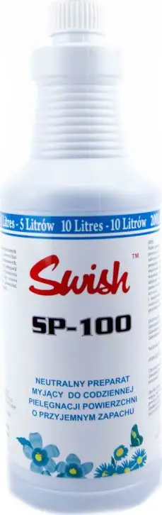Solucion pastrues Swish SP-100, për kujdes ditor të sipërfaqeve, aromë florale, 1L