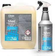 Solucion pastrimi për çelik inox Clinex Steel, 1L, për sipërfaqe inoksi, aromë neutrale
