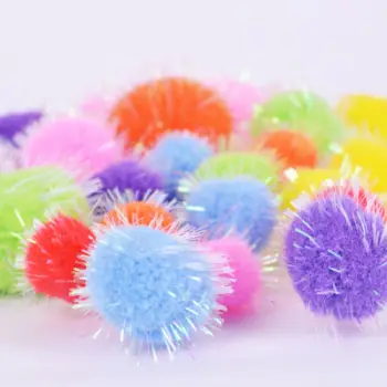 Pompomë shumëngjyrës Arpex, 25 copë, diametër 1.3–2.6 cm