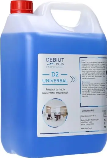 Solucion pastrimi Debiut Plus Professional D2 Universal, për sipërfaqe të larshme, 5L