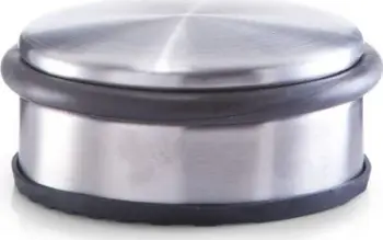 Mbajtëse dere Zeller, çelik inox, diametër 10 cm, argjendtë