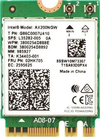 Kartelë rrjeti Wi-Fi Intel AX201, Wi-Fi 6, M.2 2230, non vPro