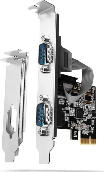 Kartelë zgjeruese Axagon PCEA-S2N, PCIe 2.0 x1, 2x portë seriale RS-232 DB9