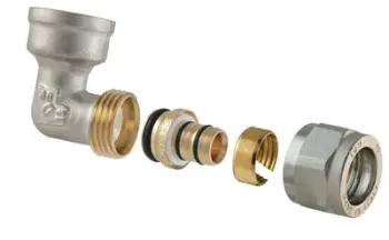 Bërryl dyfishe i çmontueshëm TDM BRASS 1470E, 16x3/4, bronzi