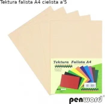 Karton i valëzuar Penword A4, 5 fletë, ngjyrë lëkure